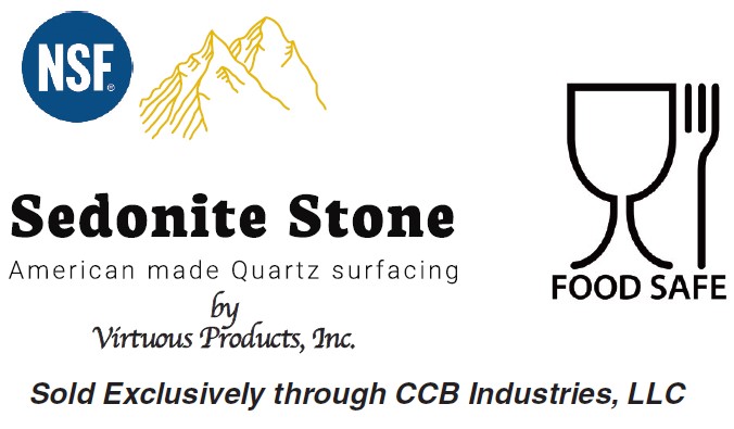 Sedonite Stone Logo with Food Safe Icon